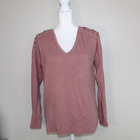 American Eagle Soft & Sexy Plush Oversize Pastel Color Long Sleeve Top -Size XS - Picture 2 of 6